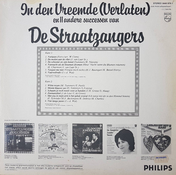 Straatzangers - In Den Vreemde (Verlaten ) (LP) 41731 Vinyl LP Vinyl Goed / Hoes Goed