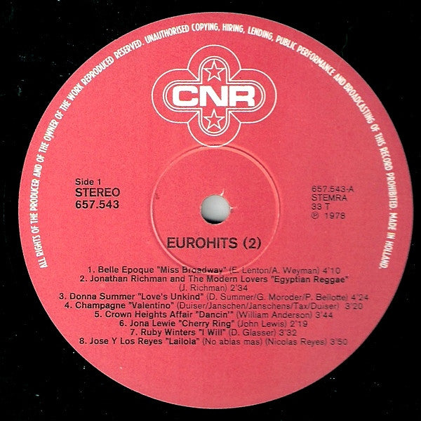 Various - Eurohits Vol. 2 (LP)