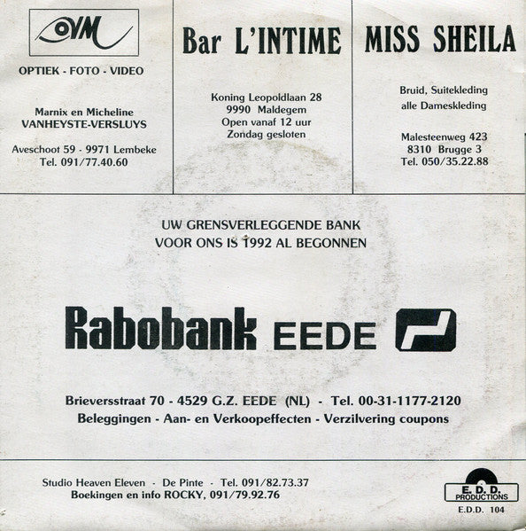 Rocky - Ik Schenk Je Rozen M'n Liefste 33423 Vinyl Singles Vinyl Goed / Hoes Goed