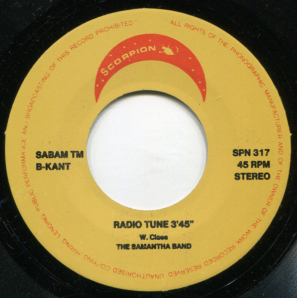 Samantha / The Samantha Band - Niet Met Mij 30239