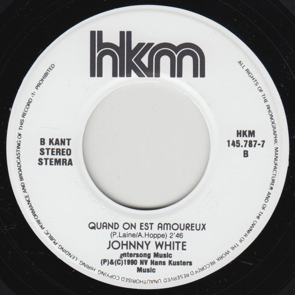Johnny White - Verloren Hart 17529 Vinyl Singles Vinyl Goed / Hoes Goed