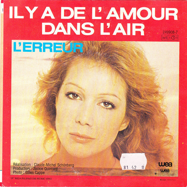 Bruna Giraldi - Il Y A De L'amour Dans L'air 29825 Vinyl Singles Vinyl Goed / Hoes Goed