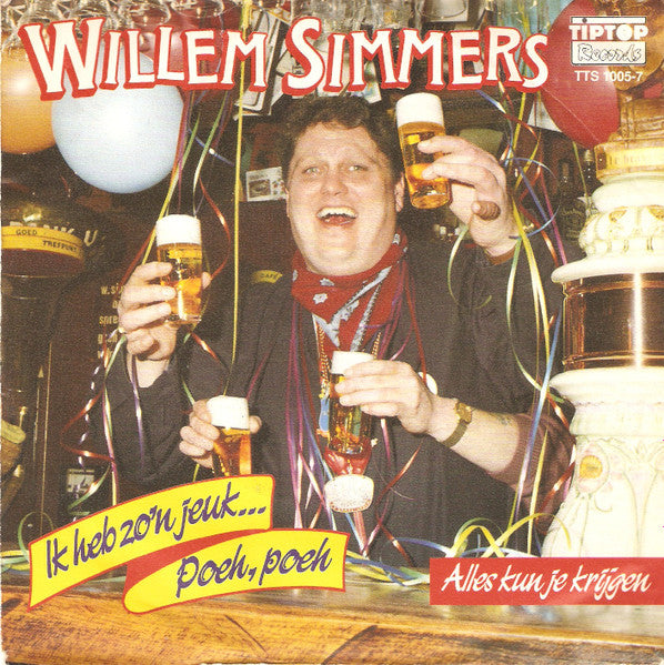 Willem Simmers - Ik Heb Zo'n jeuk...Poeh,Poeh 37076 Vinyl Singles Vinyl Goed / Hoes Goed