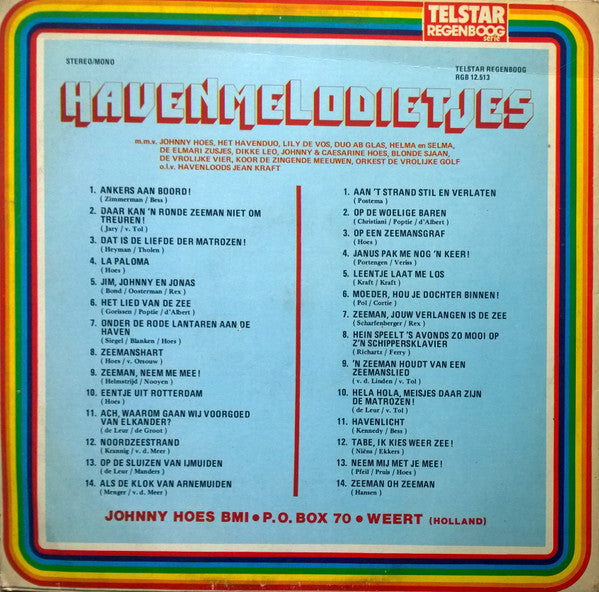 Various - Havenmelodietjes, 28 Vrolijke Wijsjes Over Matrozen En Meisjes (LP) 50709 Vinyl LP Vinyl Goed / Hoes Goed