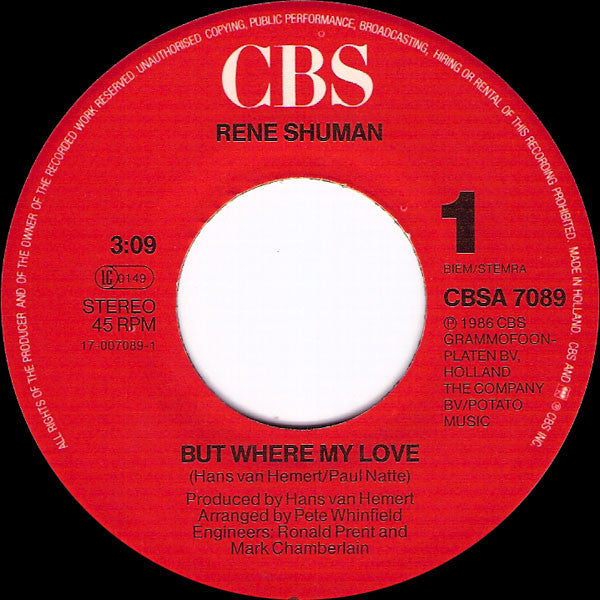 René Shuman - Aber wo meine Liebe 29745