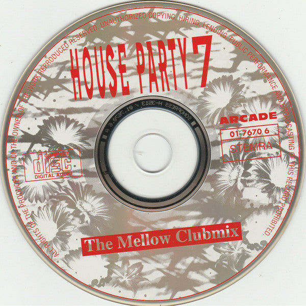 Various - House Party 7 (The Mellow Clubmix) (CD) 70446 Compact Disc Goede Staat