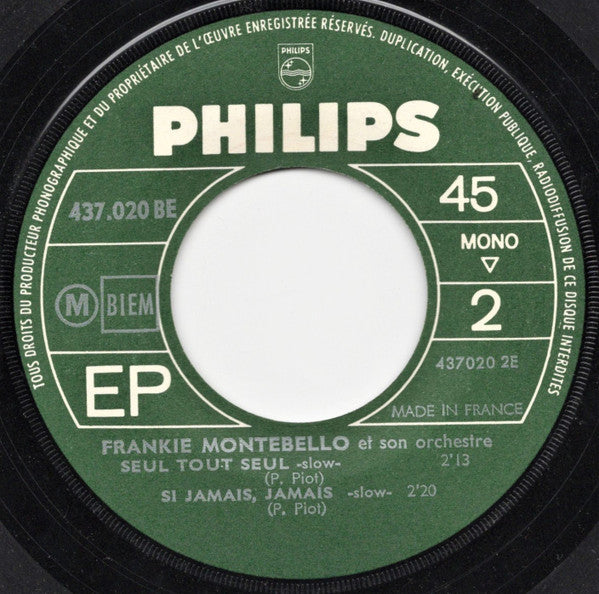 Frankie Montebello - Qu'est que La Bostella 13787 Vinyl Singles EP Vinyl Goed / Hoes Goed
