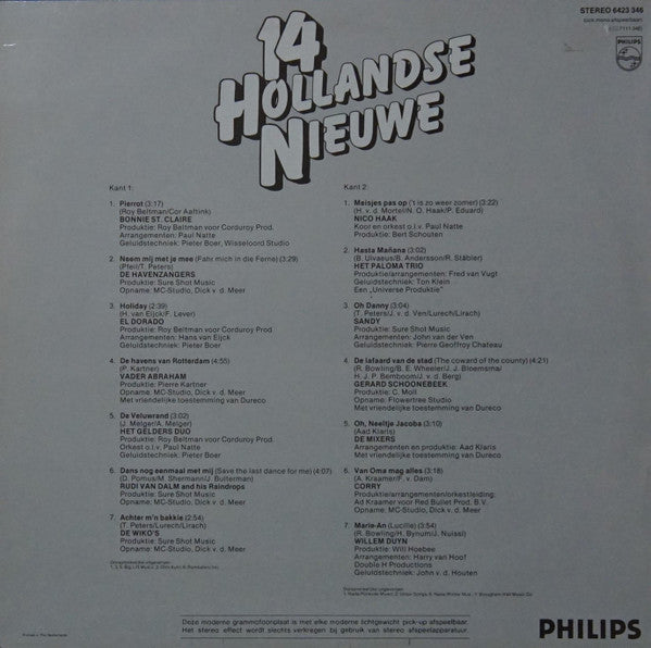 Various - 14 Hollandse Nieuwe (LP) 42941 Vinyl LP Vinyl Goed / Hoes Goed