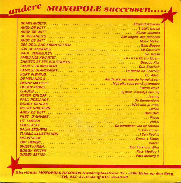 Camille Blanckaert - Tripoli (Schottisch) Vinyl Singles Vinyl Zeer Goed / Hoesje Goed "VINYLSINGLES.NL"
