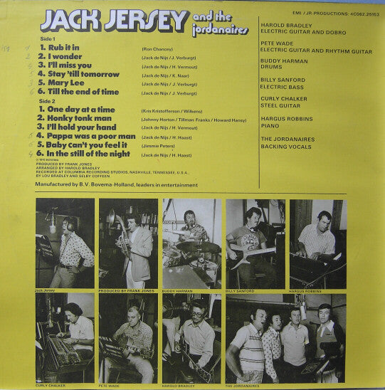 Jack Jersey And The Jordanaires - I Wonder (LP) 42009 Vinyl LP Vinyl Goed / Hoes Goed