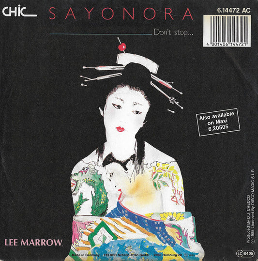 Lee Marrow - Sayonara (Don't Stop...) 35896 Vinyl Singles Vinyl Goed / Hoes Goed