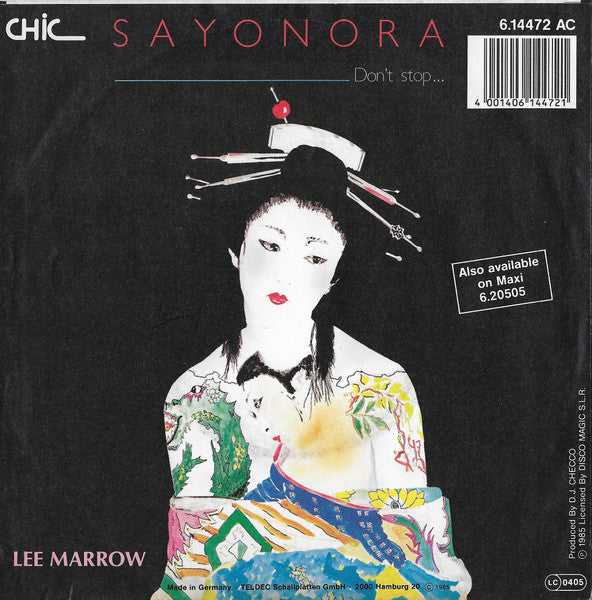 Lee Marrow - Sayonara (Don't Stop...) 35896 Vinyl Singles Vinyl Goed / Hoes Goed