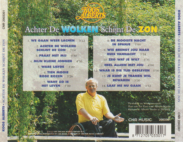 Koos Alberts - Achter De Wolken Schijnt De Zon (CD) 70533 Compact Disc Goede Staat