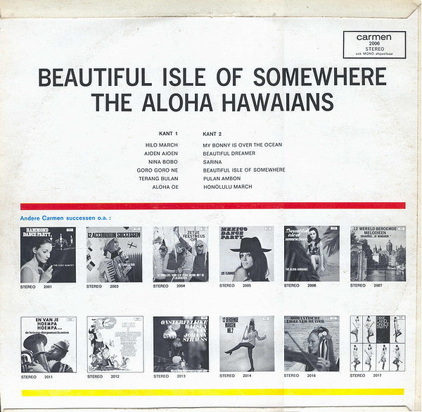 Aloha Hawaiians - Beautiful Isle Of Somewhere (LP) Vinyl LP Vinyl Zeer Goed / Hoes Goed "VINYLSINGLES.NL"