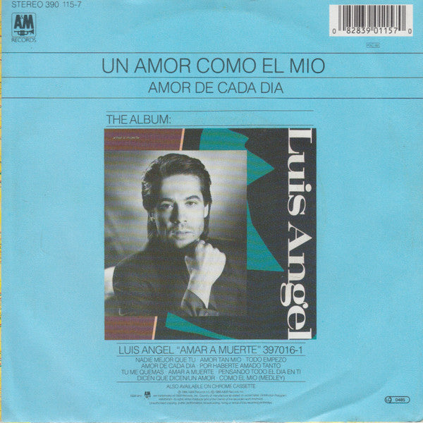 Luis Angel - Un Amor Como El Mio 36033 Vinyl Singles Vinyl Goed / Hoes Goed