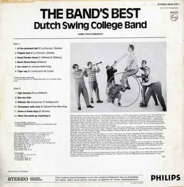 Dutch Swing College Band - The Band's Best (LP) Vinyl LP Vinyl Zeer Goed / Hoesje Goed "VINYLSINGLES.NL"