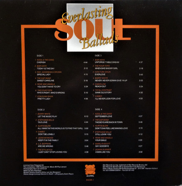 Various - Everlasting Soul Ballads Double-Album Vol 1. (LP) Vinyl LP Dubbel Vinyl Goed / Hoes Goed