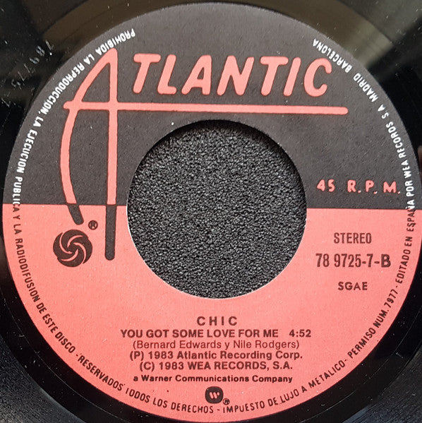 Chic - Give Me The Lovin' Vinyl Singles Vinyl Zeer Goed / Hoesje Generic "VINYLSINGLES.NL"