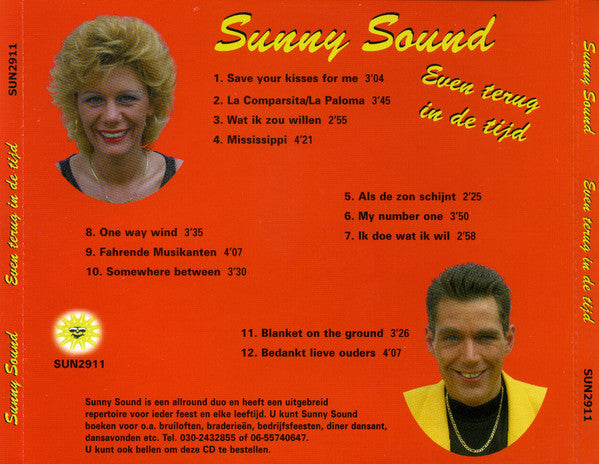 Sunny Sound - Even Terug In De Tijd (CD) 70683 Compact Disc Goede Staat