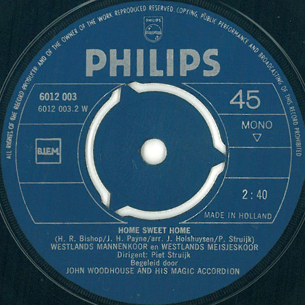 Westlands Mannenkoor En Westlands Meisjeskoor - Glory, Glory Hallelujah 13706 31953 Vinyl Singles Vinyl Goed / Hoes Goed