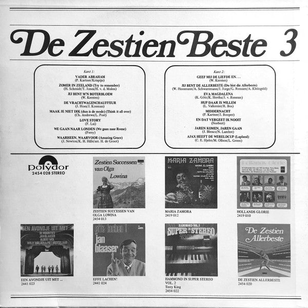 Various - De Zestien Beste 3 (LP) 45108 Vinyl LP Vinyl Goed / Hoes Goed