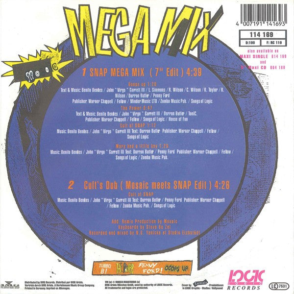 Snap - Mega Mix 13012 Vinyl Singles Vinyl Goed / Hoes Goed