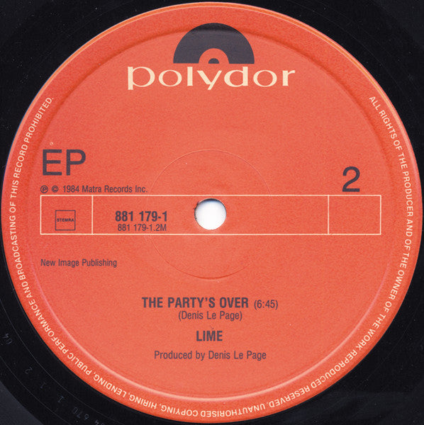 Lime - I Don't Wanna Love You (Maxi-Single) 42195 Maxi-Singles Vinyl Goed / Hoes Goed