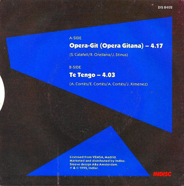 Rum-beat - Opera-Git (Opera Gitana) 33357 Vinyl Singles Vinyl Goed / Hoes Goed