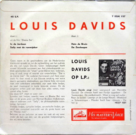 Louis Davids - Hein De Bruin 13879 Vinyl Singles EP Vinyl Goed / Hoes Goed