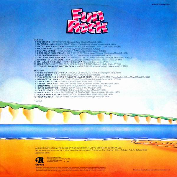 Various - Fun Rock - 24 Cheery Chartbusters (LP) 50814 Vinyl LP Vinyl Goed / Hoes Goed