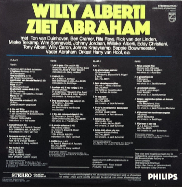 Willy Alberti - Ziet Abraham (LP) 42284 Vinyl LP Vinyl Goed / Hoes Goed