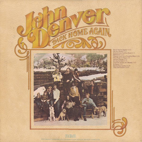 John Denver - Back Home Again (LP) 52167 Vinyl LP Vinyl Goed / Hoes Goed