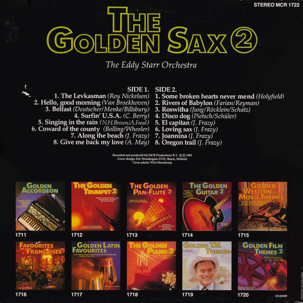 Eddy Starr Orchestra - The Golden Sax * (LP) Vinyl LP Vinyl Zeer Goed / Hoesje Goed "VINYLSINGLES.NL"