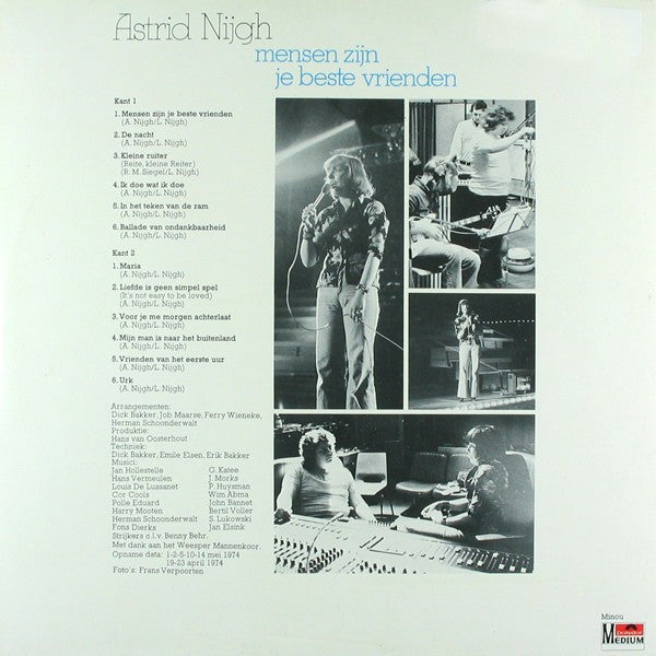 Astrid Nijgh - Mensen Zijn Je Beste Vrienden (LP) Vinyl LP Vinyl Zeer Goed / Hoesje Goed "VINYLSINGLES.NL"