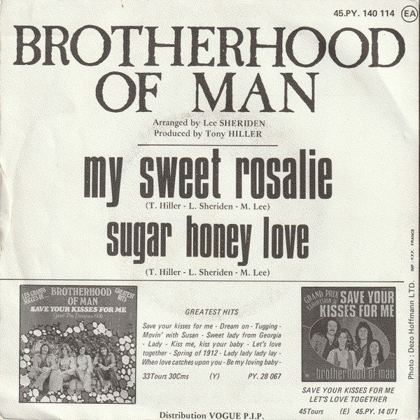 Brotherhood Of Man - My Sweet Rosalie 30248 Vinyl Singles Vinyl Goed / Hoes Goed