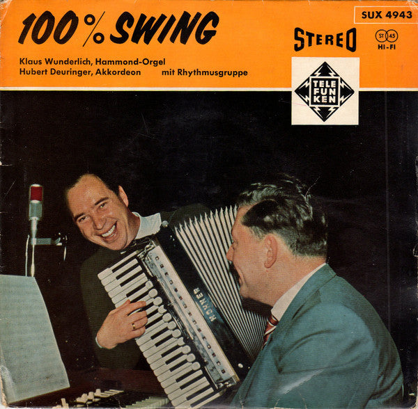 Klaus Wunderlich, Hubert Deuringer - 100% Swing 17588 Vinyl Singles EP Vinyl Goed / Hoes Goed