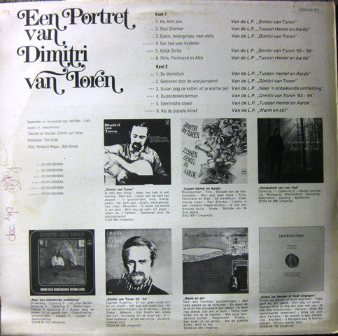 Dimitri Van Toren – Ein Porträt von Dimitri Van Toren (LP) 51192