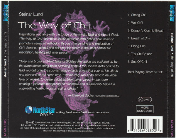 Steinar Lund - The Way Of Ch'i (CD) 70884 Compact Disc Goede Staat