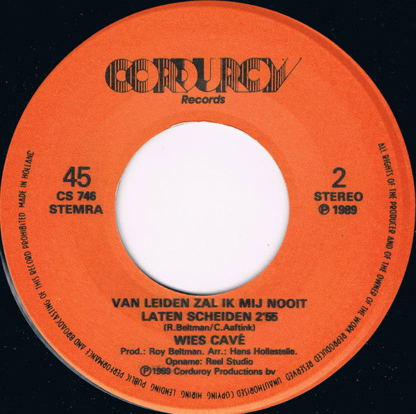 Wies Cavé - Huilen Om Jou 29361 Vinyl Singles Vinyl Goed / Hoes Goed