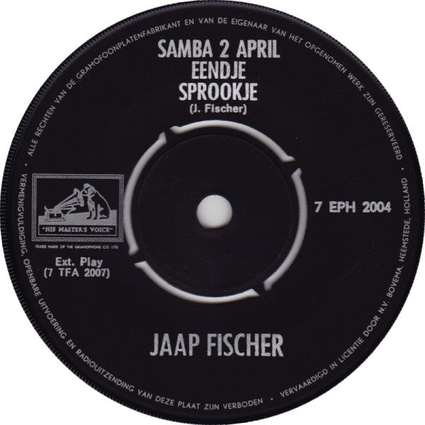 Jaap Fischer - Samba 2 April 34887 Vinyl Singles EP Vinyl Goed / Hoes Goed