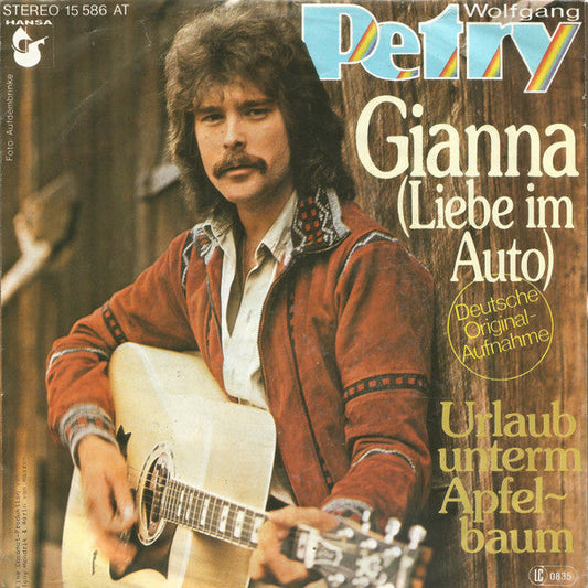 Wolfgang Petry - Gianna (Liebe Im Auto) 36756 Vinyl Singles Vinyl Goed / Hoes Goed