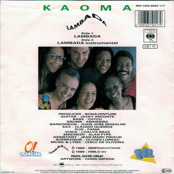 Kaoma - Lambada 33629 Vinyl Singles Vinyl Goed / Hoes Goed