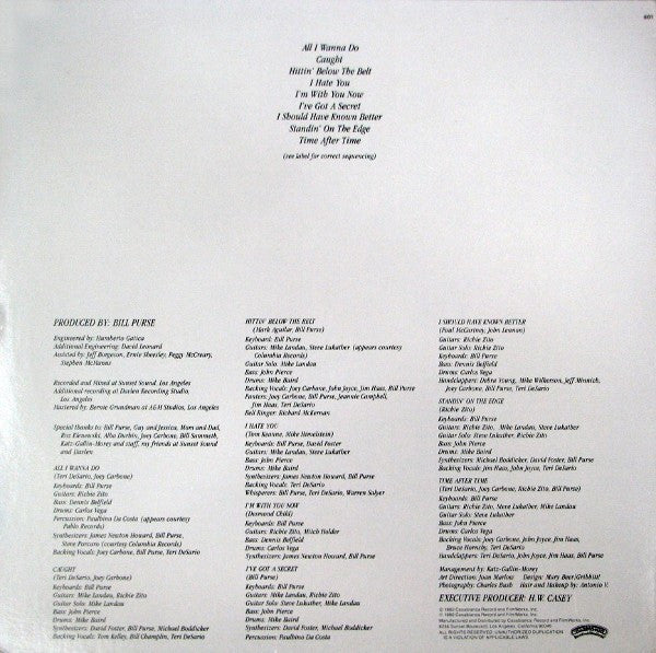 Teri DeSario - Caught (LP) 48601 Vinyl LP Vinyl Goed / Hoes Goed