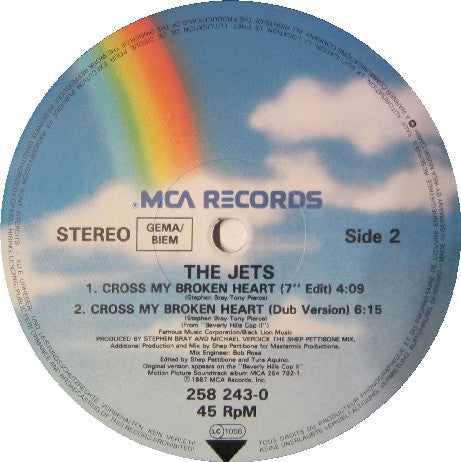Jets - Cross My Broken Heart (Maxi-Single) 42208 Maxi-Singles Vinyl Goed / Hoes Goed