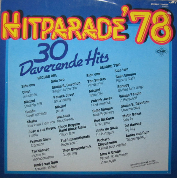 Various - Hitparade '78 (LP) 52042 Vinyl LP Dubbel Vinyl Goed / Hoes Goed