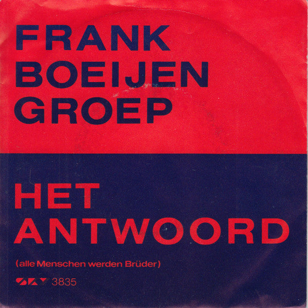 Frank Boeijen Groep - Het Antwoord Vinyl Singles Vinyl Zeer Goed / Hoesje Sticker "VINYLSINGLES.NL"