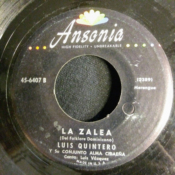 Luis Quintero Y Su Conjunto Alma Cibaena - Ingrata 19915 Vinyl Singles Vinyl Goed / Hoes Generic