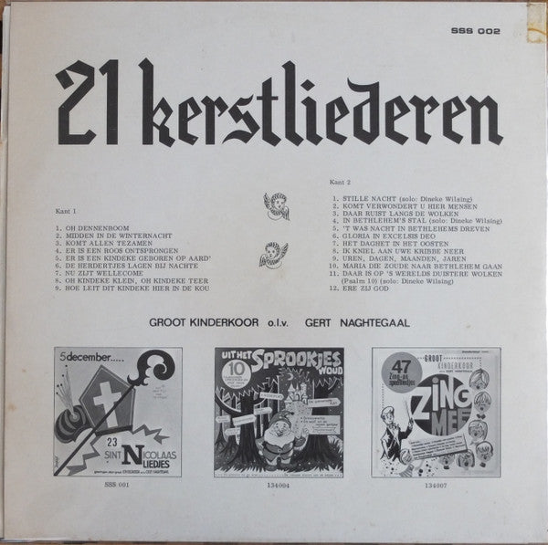 Groot Kinderkoor o.l.v. Gert Naghtegaal - 21 Kerst Liedjes (LP) 52199 Vinyl LP Vinyl Goed / Hoes Goed