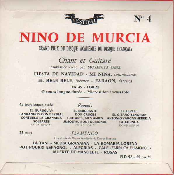 Nino De Murcia, Paco Espinosa - Flamenco 14220 Vinyl Singles EP Vinyl Goed / Hoes Goed