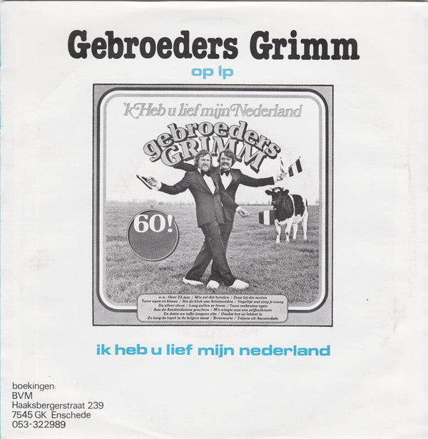 Gebroeders Grimm - Meissie Van Alle Dag (Mina) 37606 Vinyl Singles Vinyl Goed / Hoes Goed